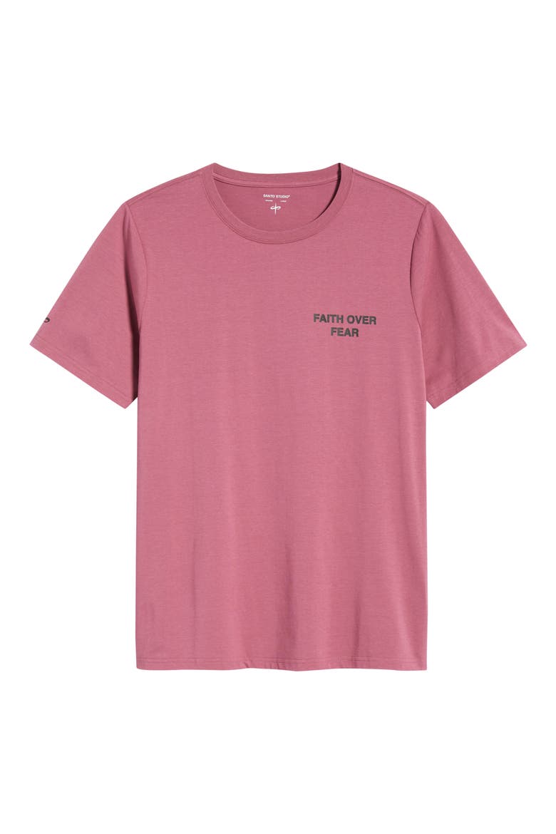 Tempo Faith Over Fear Ultra Graphic T-Shirt, Alternate, color, ROSE