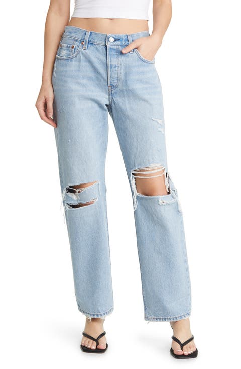 501® '90s Ripped Straight Leg Jeans (Totally Ok)