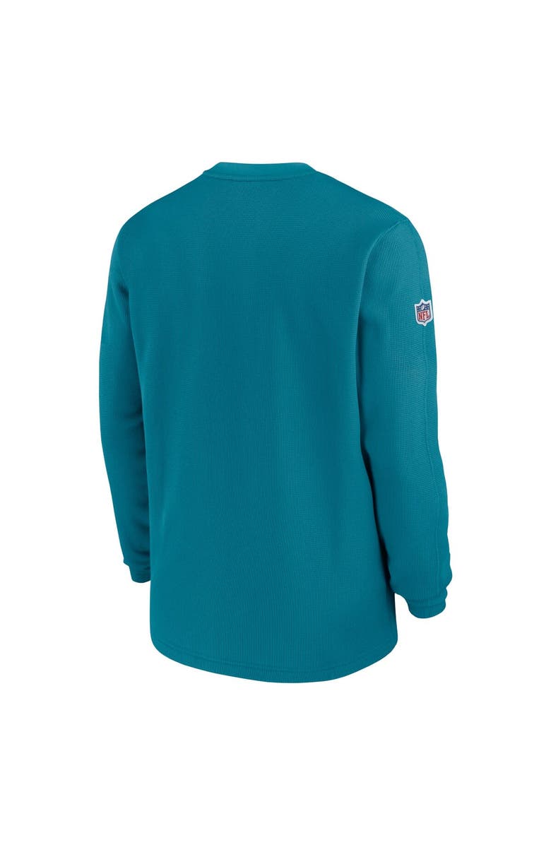 Nike Men's Nike  Teal Jacksonville Jaguars 2023 Sideline Throwback Heavy Brushed Waffle Long Sleeve Top, Alternate, color, 