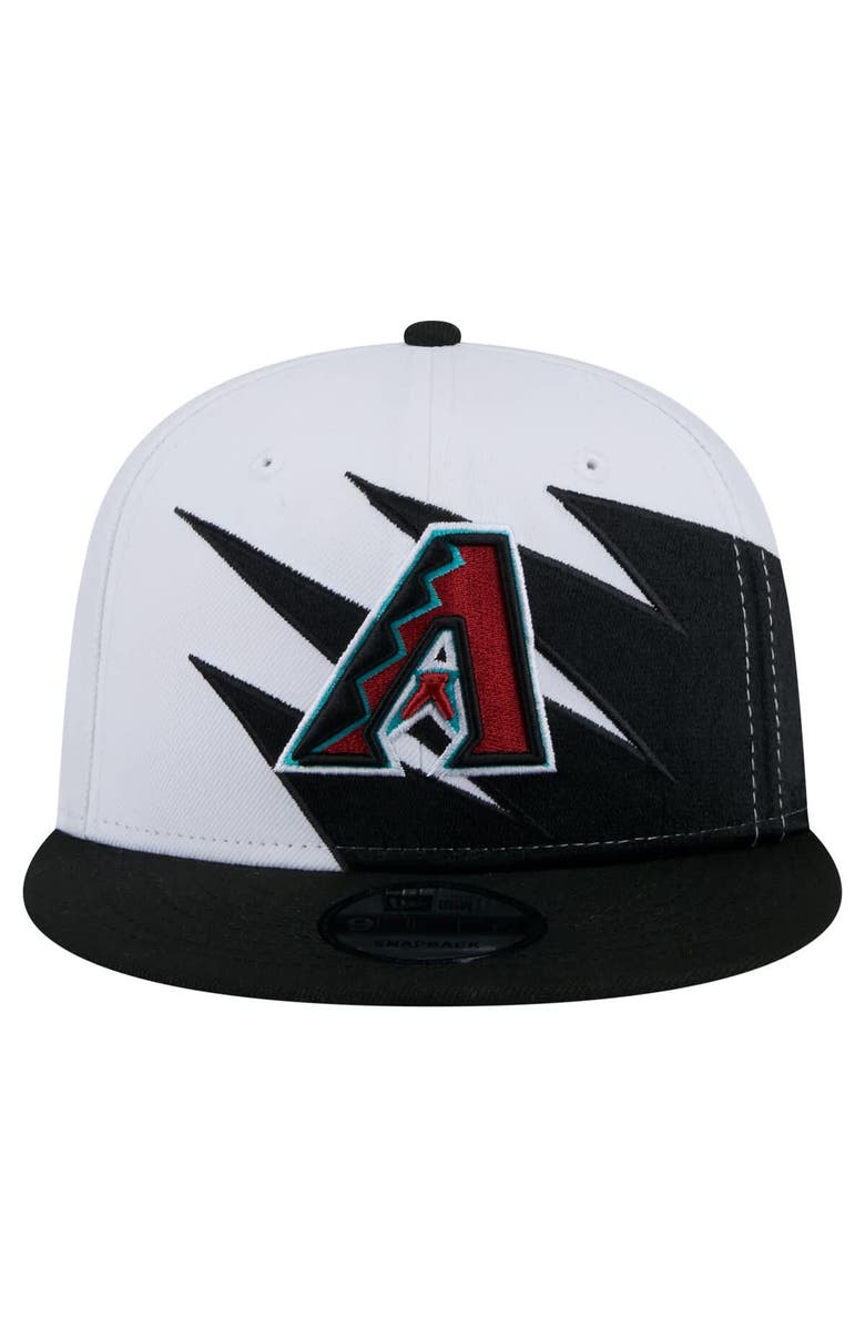 New Era Men's New Era Black/White Arizona Diamondbacks Jagged 9FIFTY Snapback Hat, Alternate, color, 
