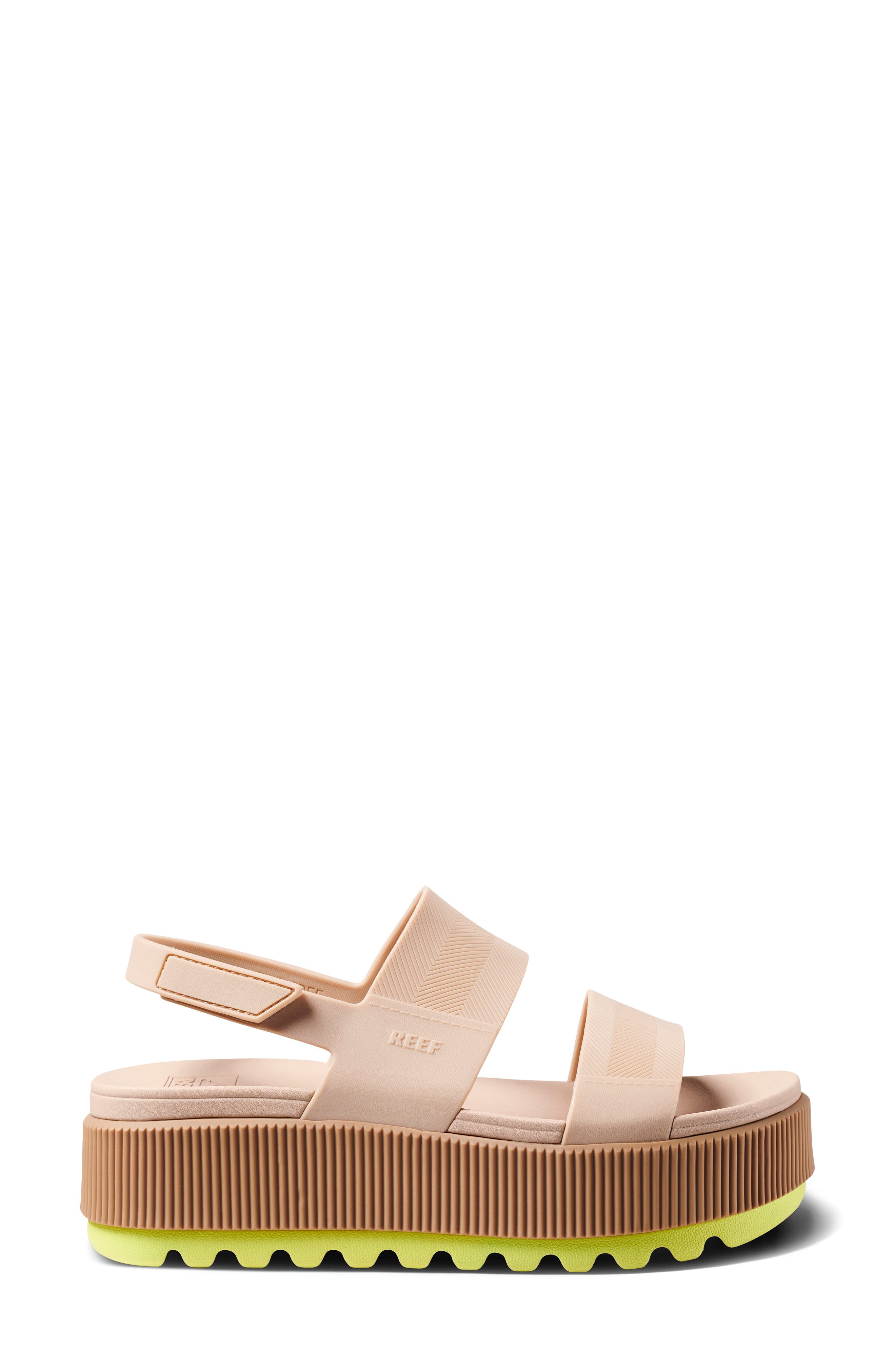 Water Vista Platform Slingback Sandal, Alternate, color, SAND LIME