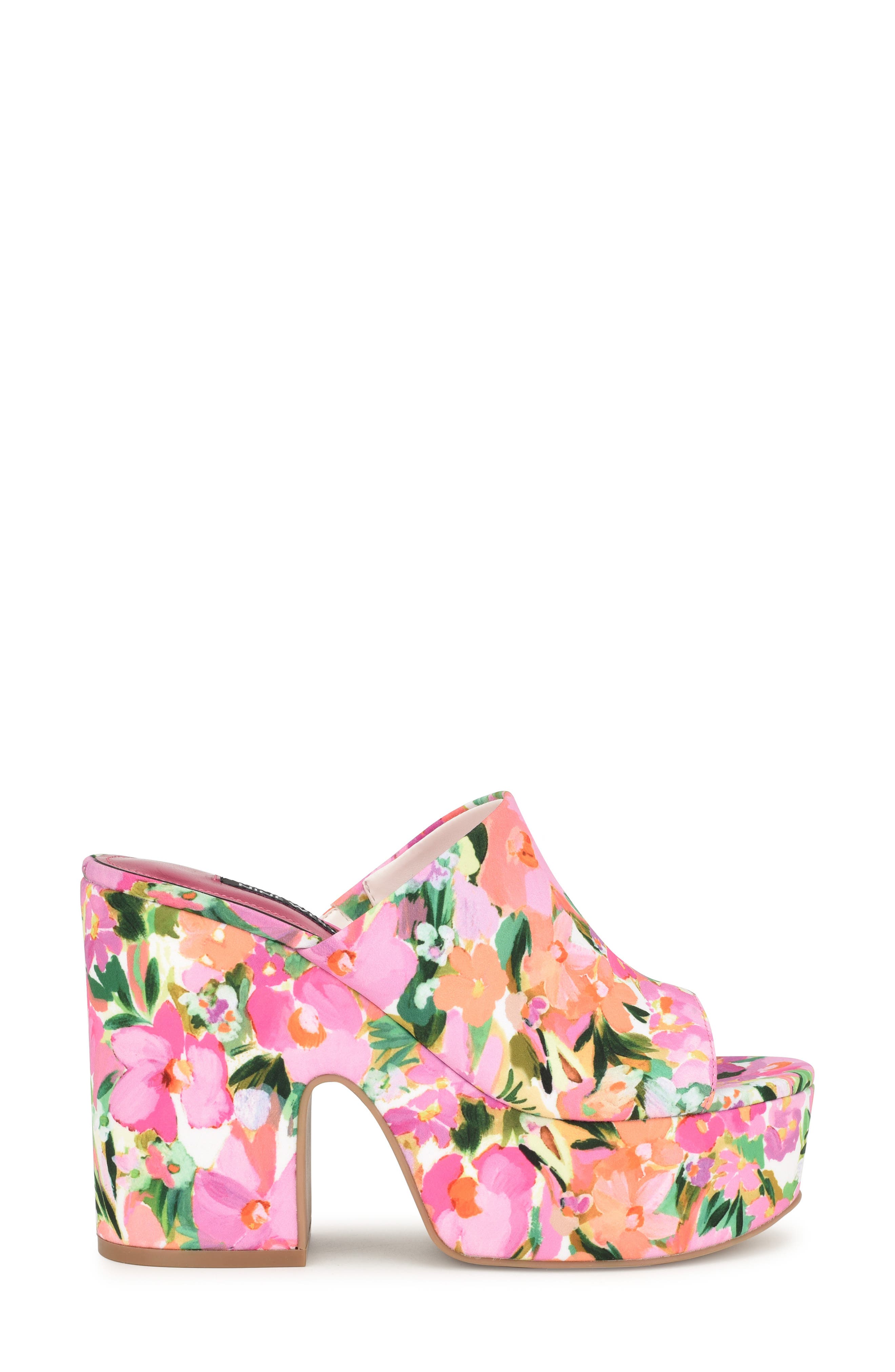 Nine West Olley Platform Slide Sandal, Alternate, color, 