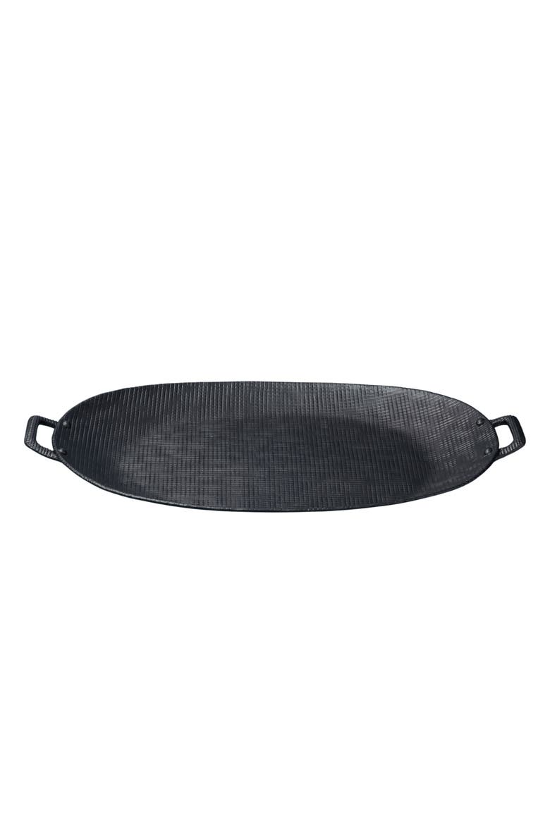 Wallis Aluminum Tray with Handles, Main, color, Black