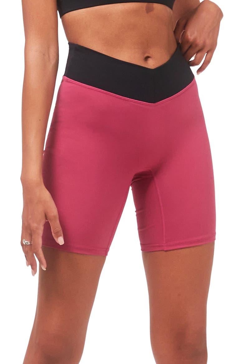 Vendetta Cloudlux Biker Shorts 7", Alternate, color, Fuschia/Black