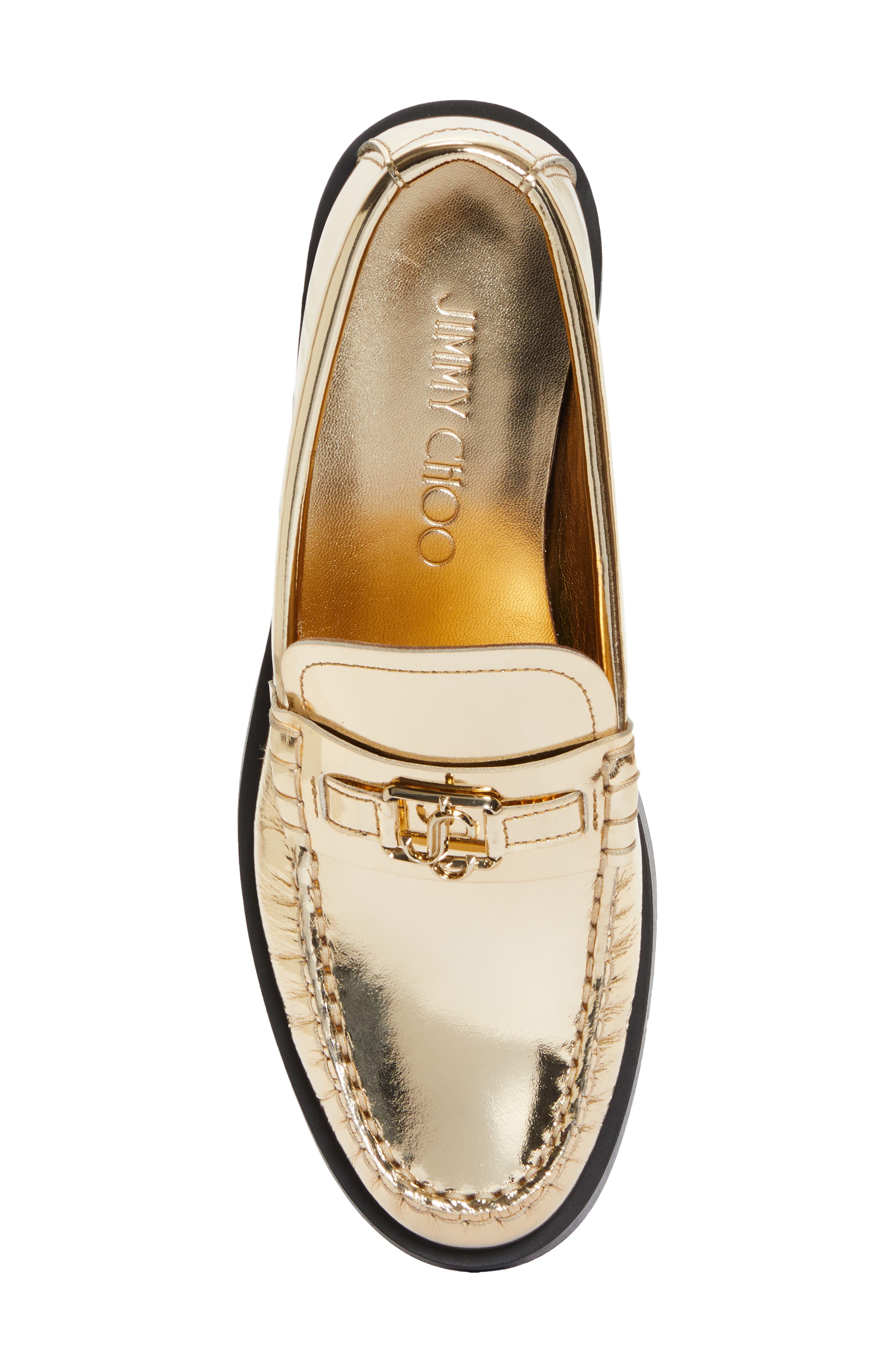 Jimmy Choo Addie Metallic Loafer, Alternate, color, 