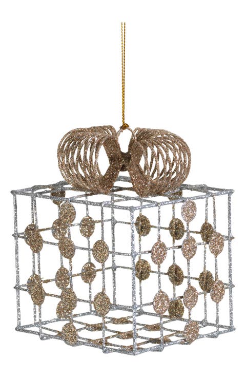 Set of 6 Wire Box Ornaments