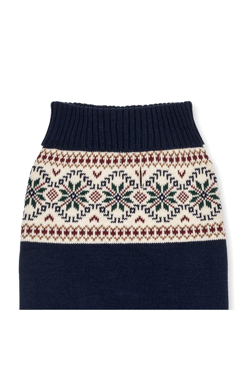 Hope & Henry Organic Fair Isle Dog Sweater, Alternate, color, Scottish Snowflake