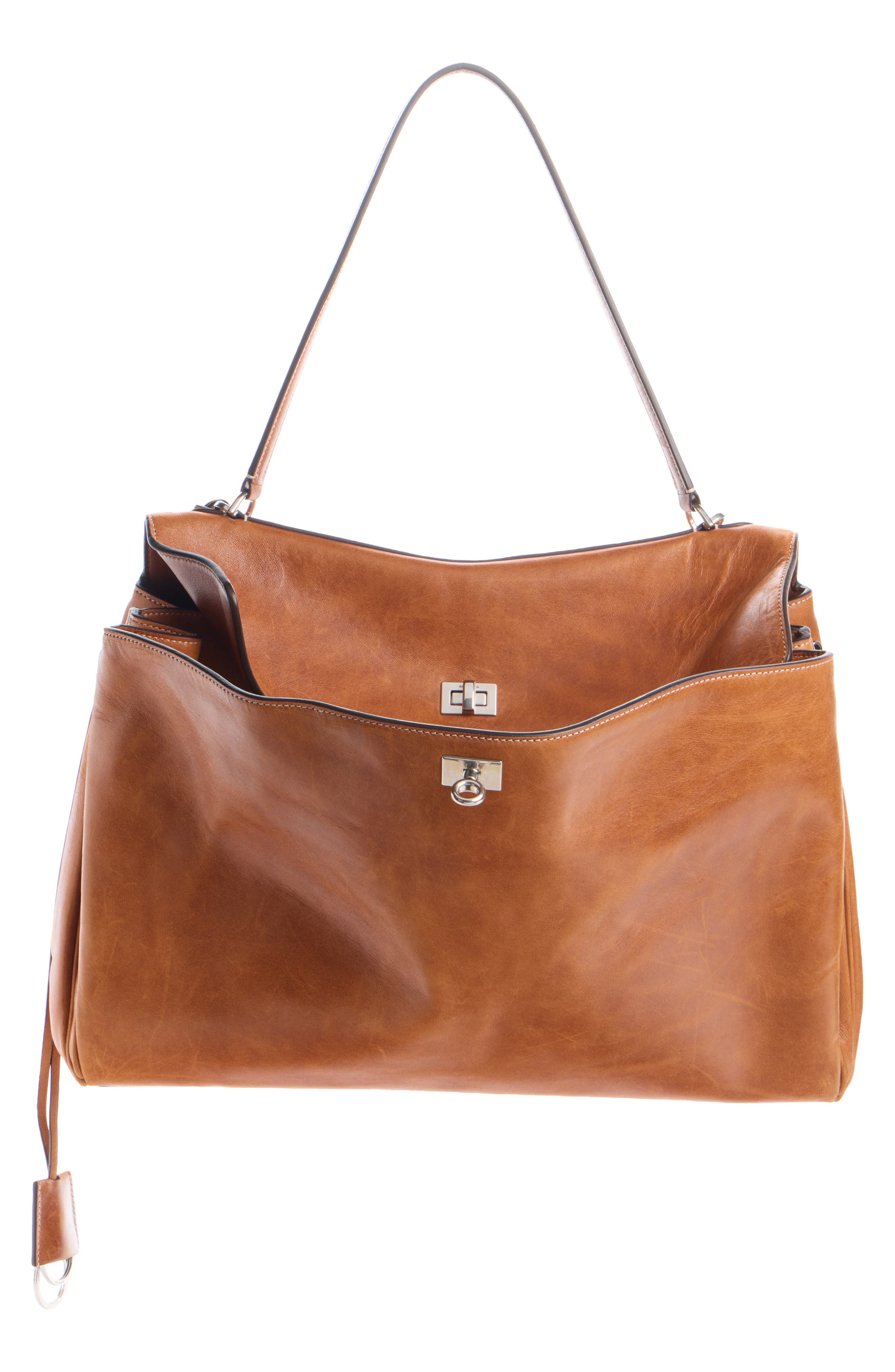 Medium Rodeo Leather Top Handle Bag, Alternate, color, 2753 TAN COWBOY