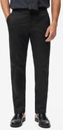 MANGO Dublino Slim Fit Flat Front Stretch Stretch Chinos