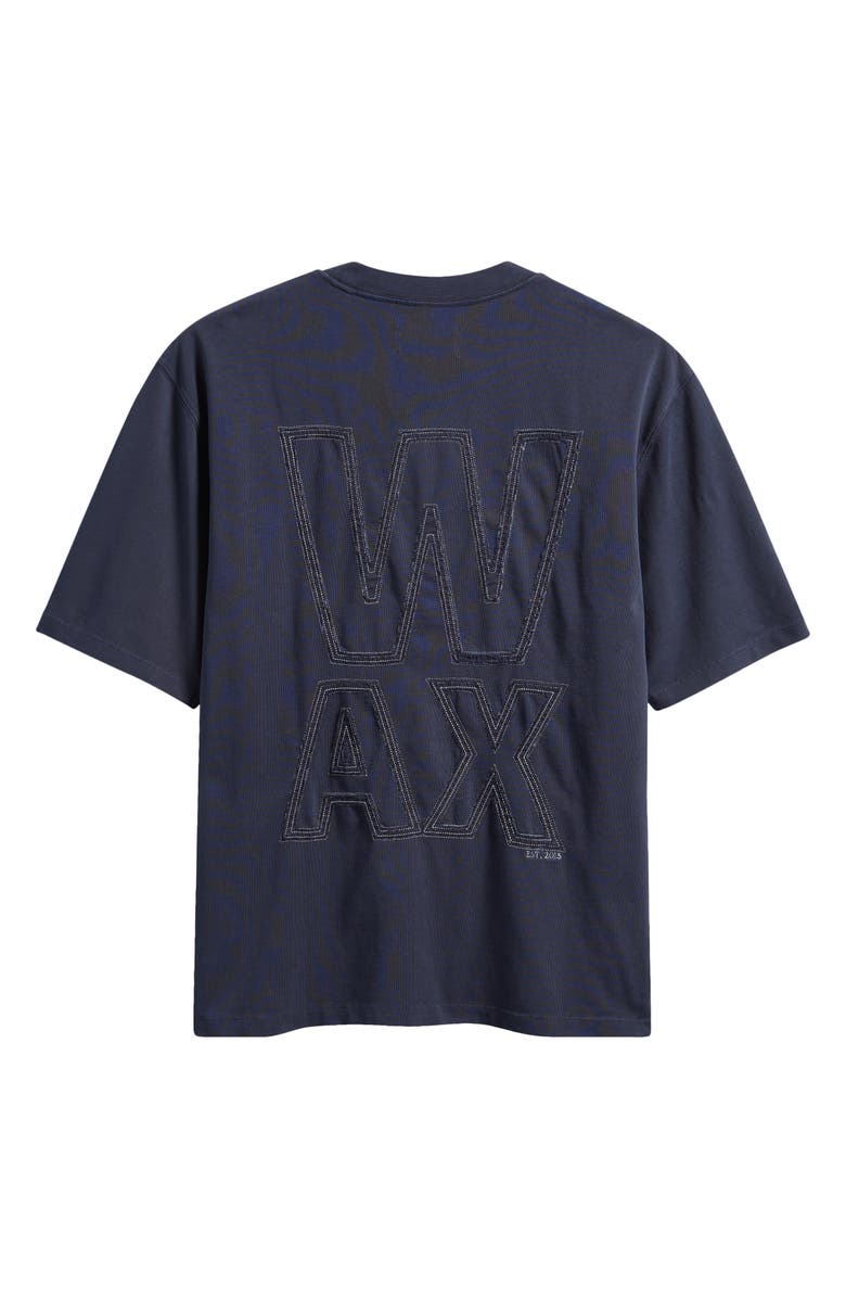 Wax London Milton Varsity T-Shirt, Alternate, color, Navy