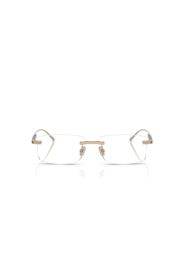 54mm Rectangle optical glasses, Alternate, color, Gold