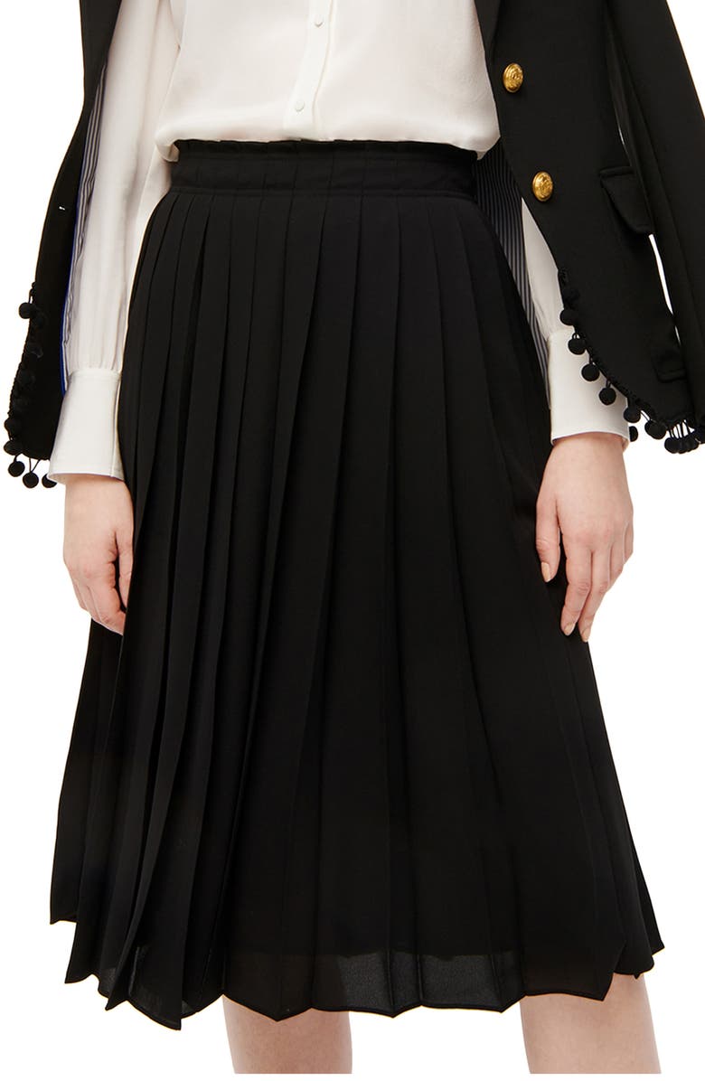 J.Crew Pleated Midi Skirt, Main, color, 