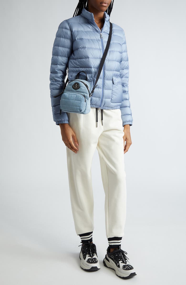 Moncler Small Kilia Quilted Denim Crossbody Bag, Alternate, color,