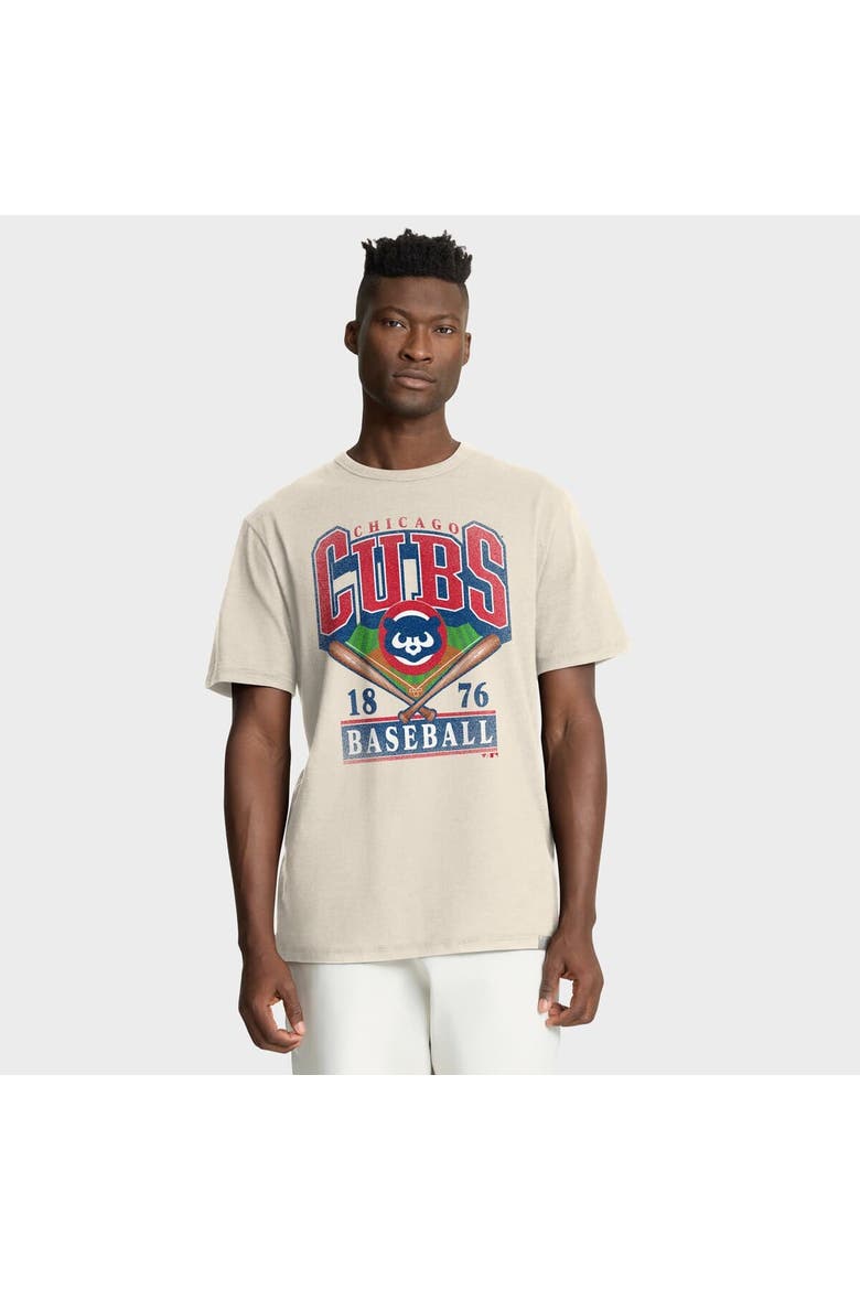 Men's Fanatics Tan Chicago Cubs Stadium Slub T-Shirt, Main, color, Tan