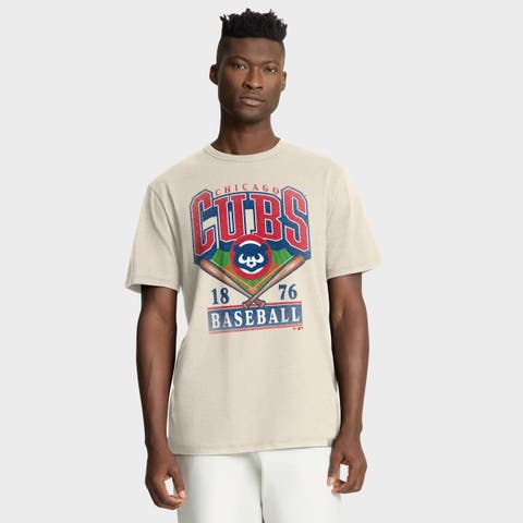 Men's Fanatics Tan Chicago Cubs Stadium Slub T-Shirt
