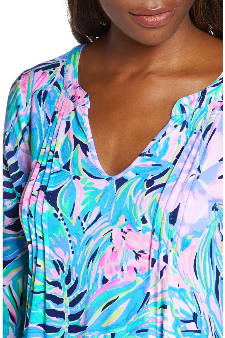 Aubrey UPF 50+ Shift Dress, Alternate, color, MULTI BERMUDAFUL