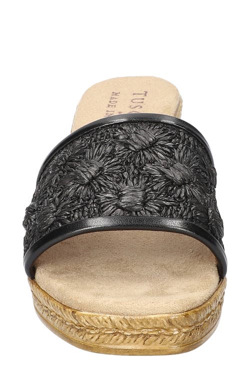 EASY STREET EASY STREET RICCI ESPADRILLE PLATFORM WEDGE SLIDE SANDAL