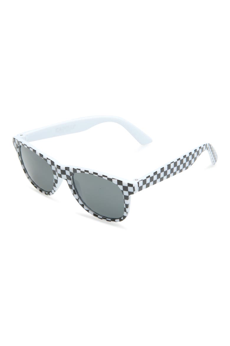 Baby Checker Square Sunglasses, Main, color, BLACK COMBO