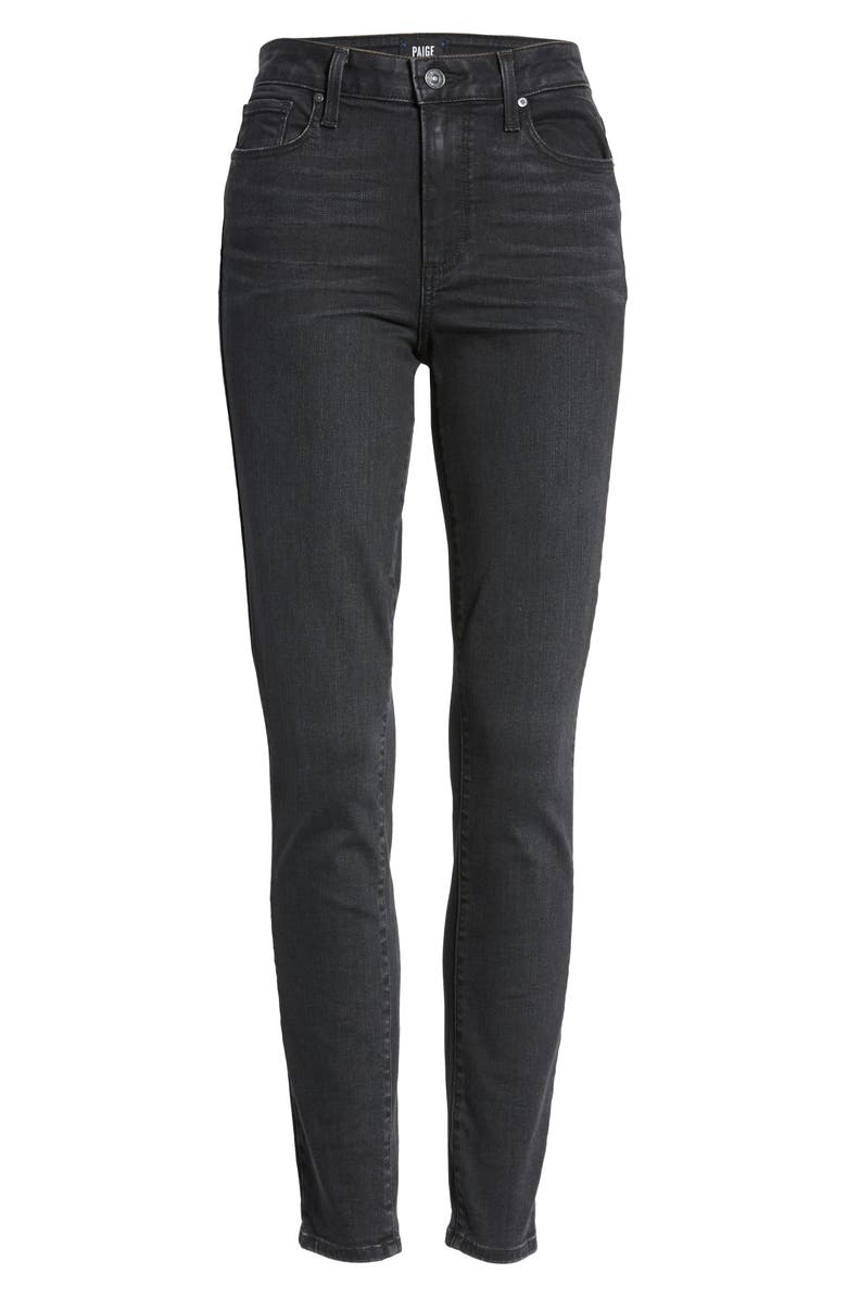 PAIGE Hoxton Ankle Skinny Jeans, Alternate, color, Blkwillow