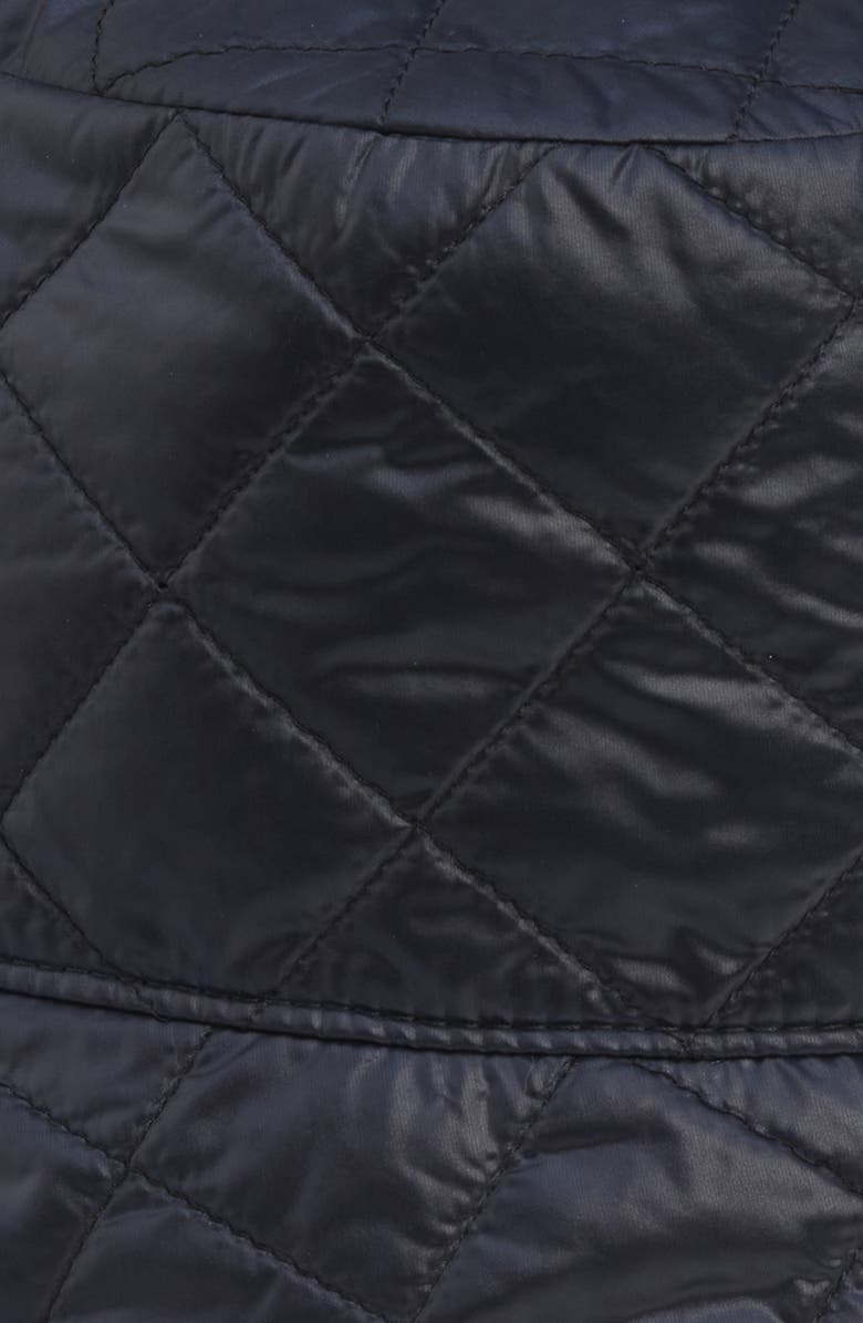 Moncler Diamond Quilted Nylon Bucket Hat, Alternate, color, Dark Navy Blue