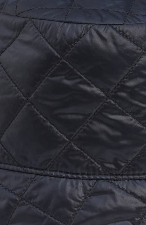 Moncler Padded Bucket Hat With Diamond Quilting In Blue