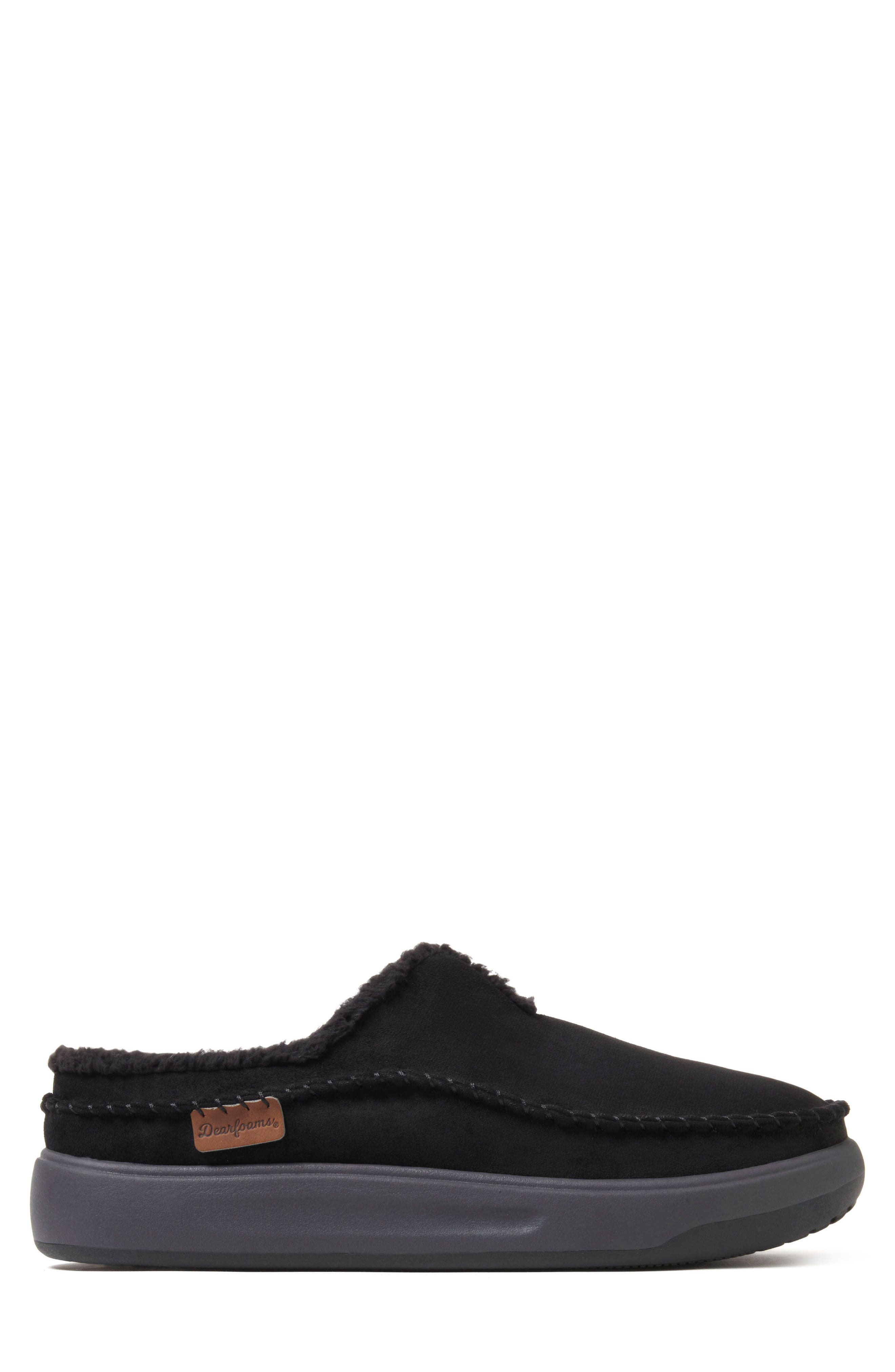 DEARFOAMS Elm Clog Slippers, Alternate, color, Black