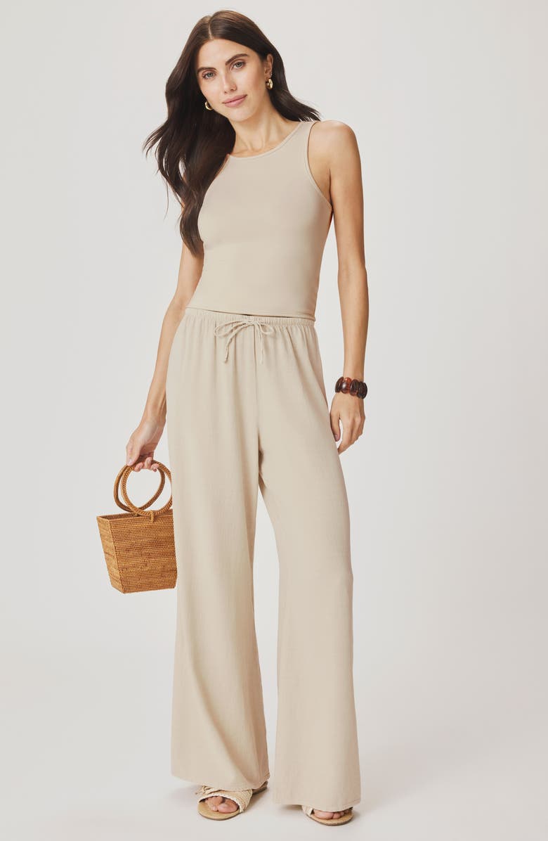 Splendid Amaya Scoop Neck Tank, Alternate, color, Light Fawn Beige