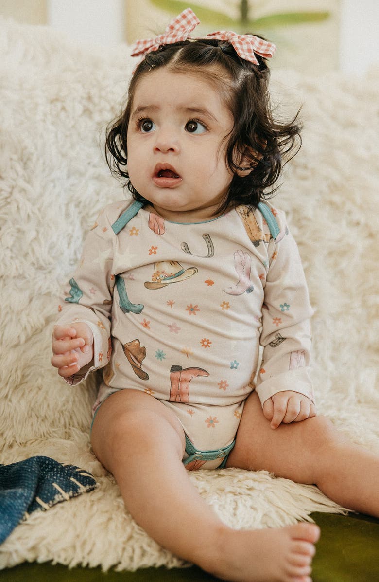 Copper Pearl Cheyenne Long Sleeve Bodysuit, Alternate, color, Cheyenne