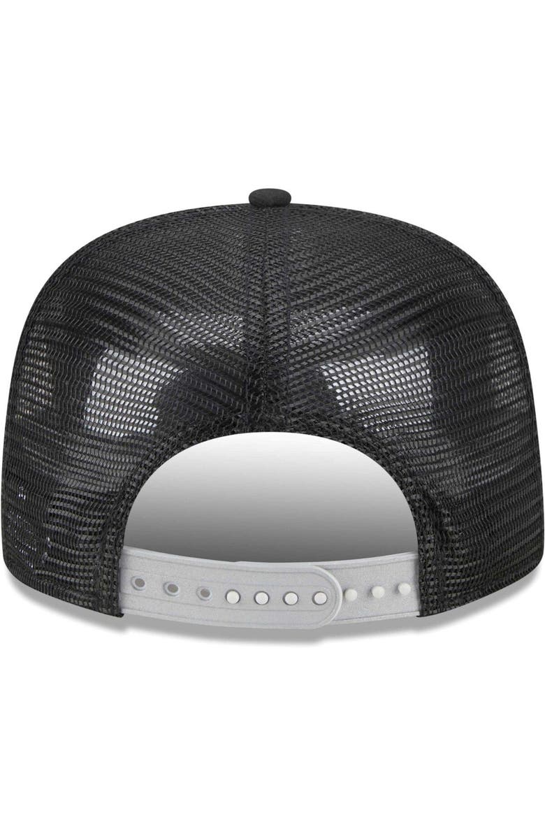 New Era Men's New Era Black Los Angeles Rams Illumination Golfer Snapback Trucker Hat, Alternate, color,