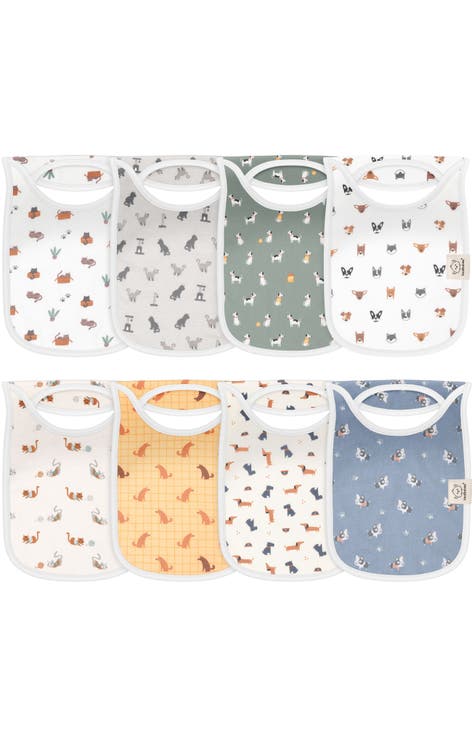8-Pack Hallo Drool Bibs