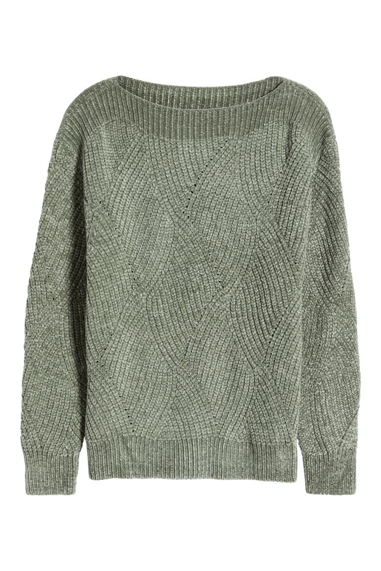 Shell St. Luna Boat Neck Sweater, Alternate, color, SEAGRASS