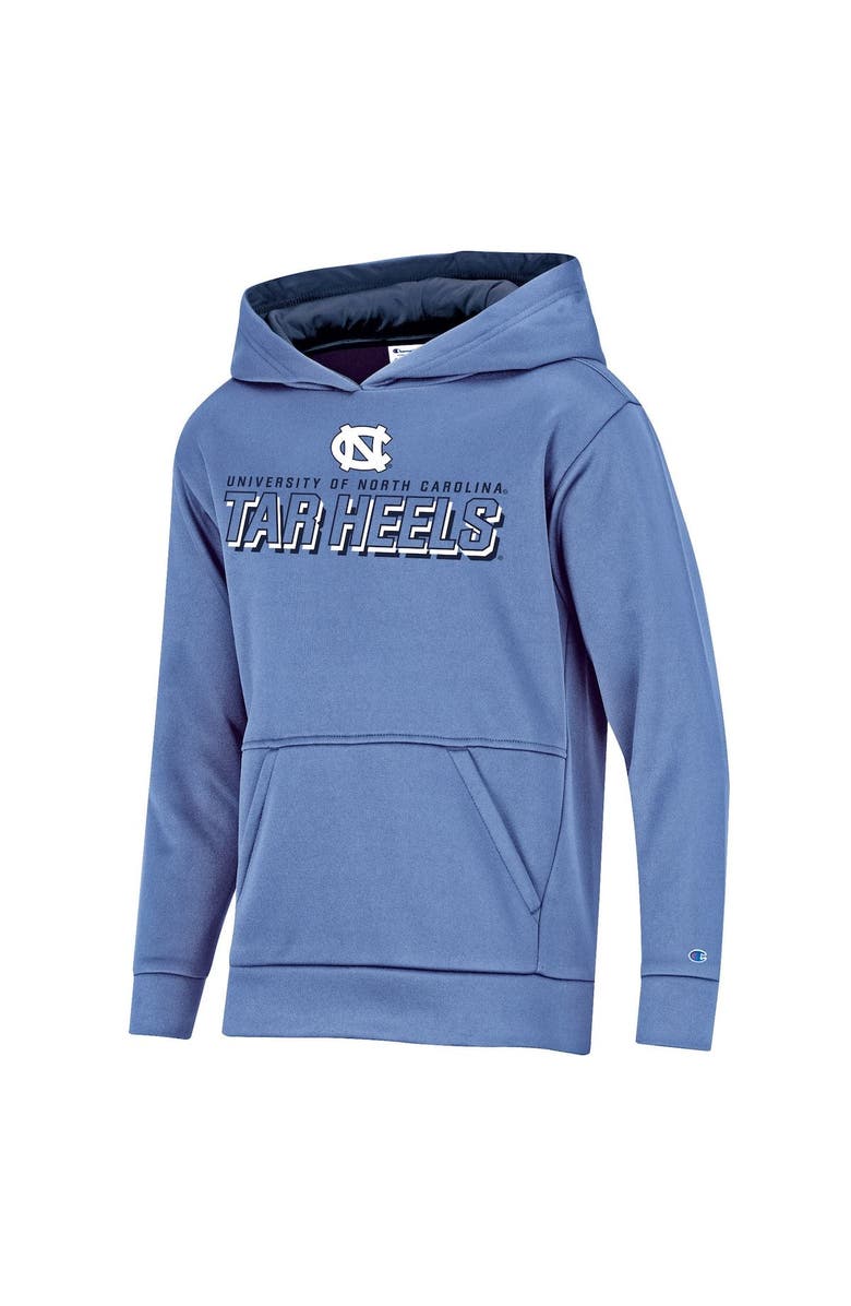 Champion Youth Champion Carolina Blue North Carolina Tar Heels Field Day Fast Logo Pullover Hoodie, Main, color, 
