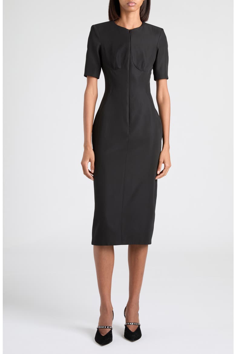 Sheath Dress, Main, color, BLACK