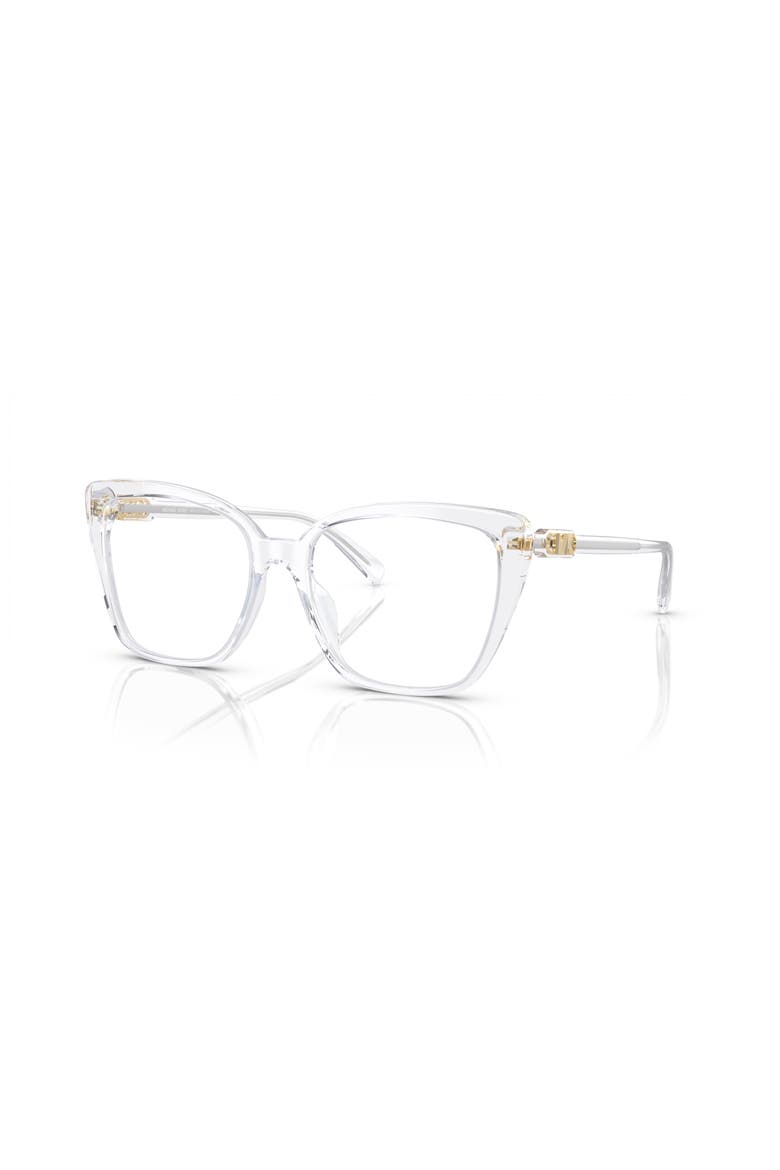 55mm Square optical glasses, Main, color, Transparent