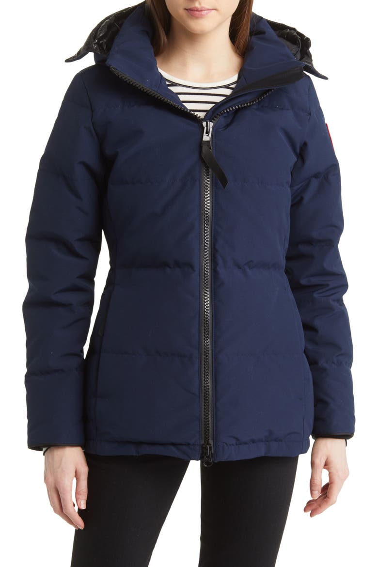Chelsea 625 Fill Power Down Parka, Alternate, color, ATLANTIC NAVY