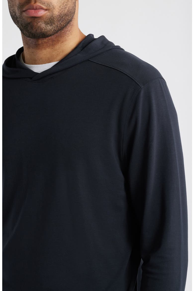 Knox Long Sleeve Hooded T-Shirt, Alternate, color, BLACK