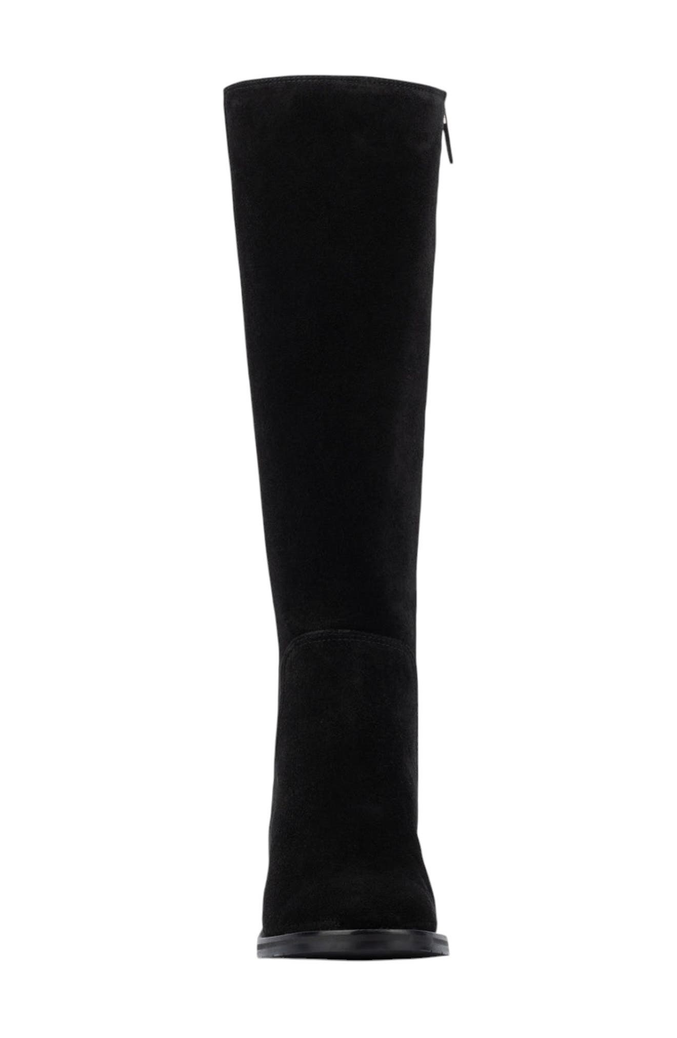 Aquatalia Jasmina Weatherproof Knee High Boot, Alternate, color, Black Suede