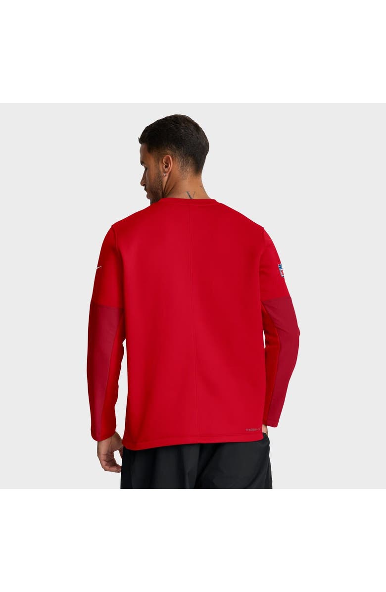 Nike Men's Nike Red Kansas City Chiefs Sideline Coach Therma-FIT Long Sleeve T-Shirt, Alternate, color, Red