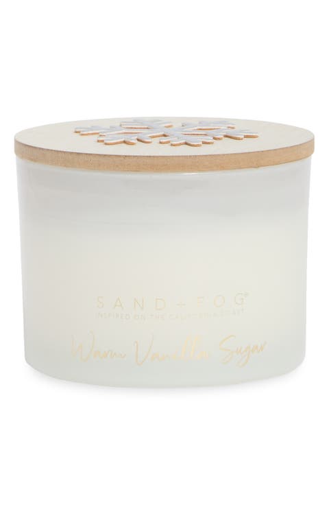 Warm Vanilla Sugar Leather Icon Candle