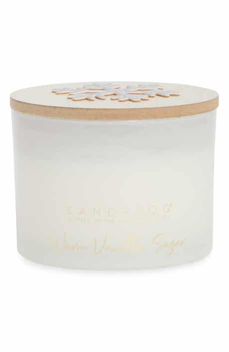 Warm Vanilla Sugar Leather Icon Candle