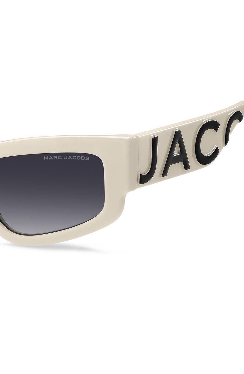 Marc Jacobs 55mm Gradient Cat Eye Sunglasses, Alternate, color, Beige Black/ Dark Grey Sf