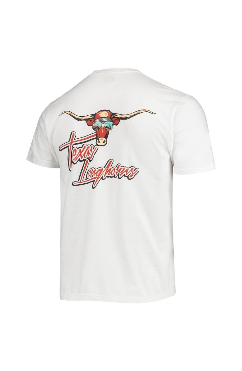 IMAGE ONE Men's White Texas Longhorns Mascot Bandana T-Shirt, Alternate, color, 