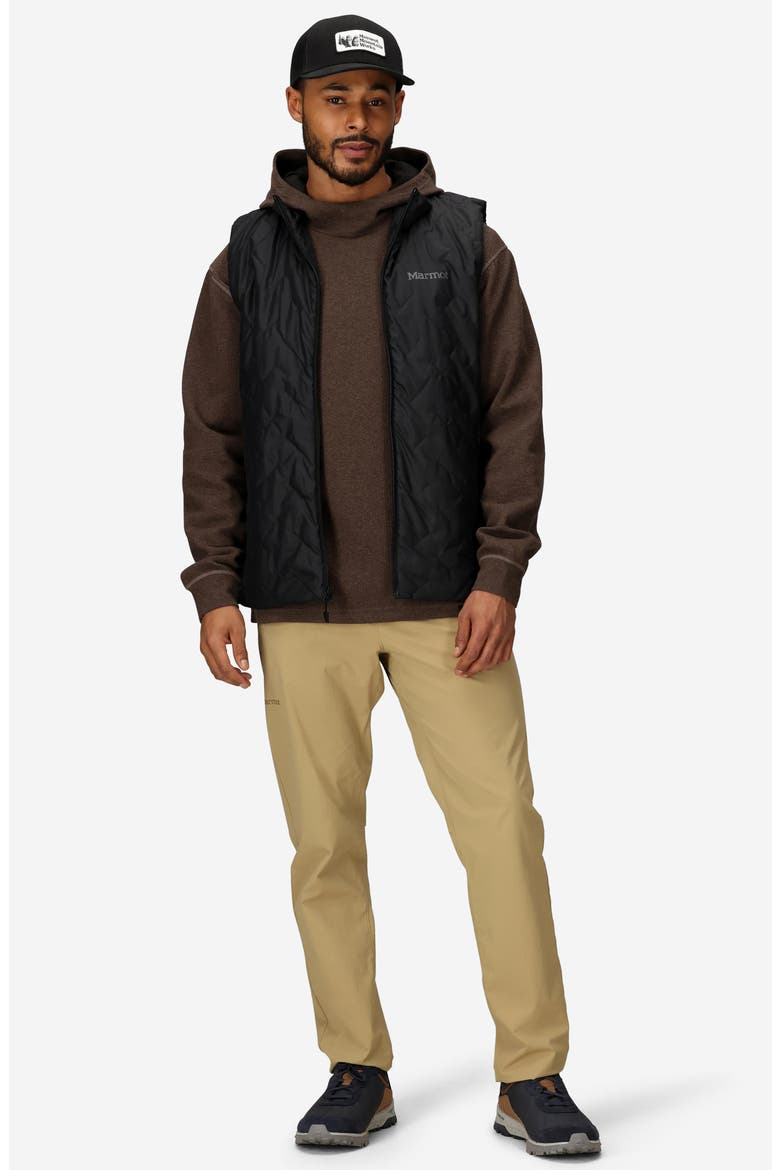 MonoQuilt Vest, Alternate, color, BLACK