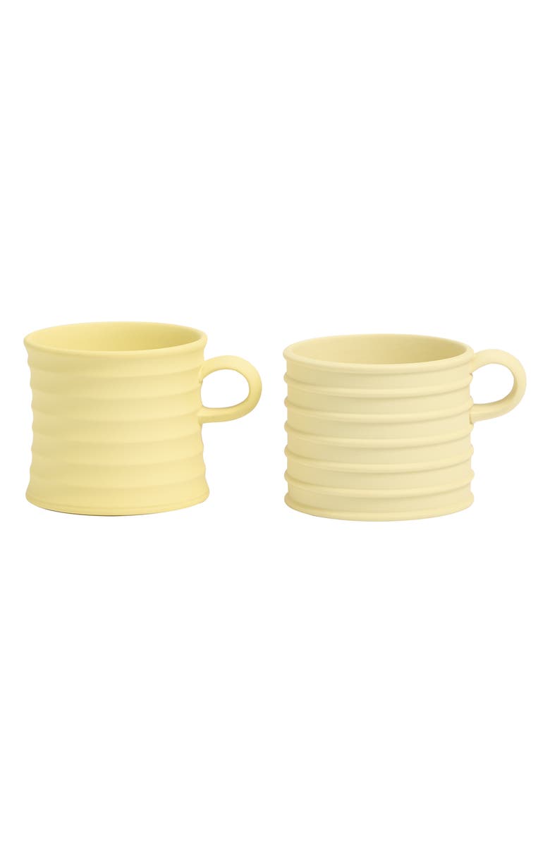 Wedgwood x JW Anderson Set of Two Stoneware Mugs, Main, color, Yellow