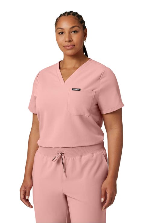 Rhena Women's 1-Pocket Classic V-Neck Scrub Top