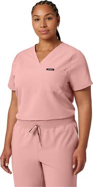 JAANUU Rhena Women's 1-Pocket Classic V-Neck Scrub Top