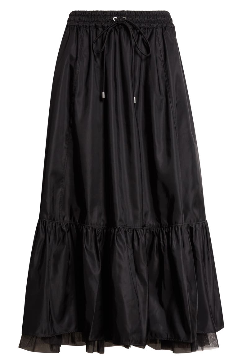 Arianne Midi Skirt, Alternate, color, BLACK/ BLACK