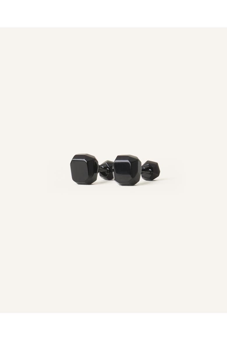 Rocks Cufflinks, Alternate, color, Black