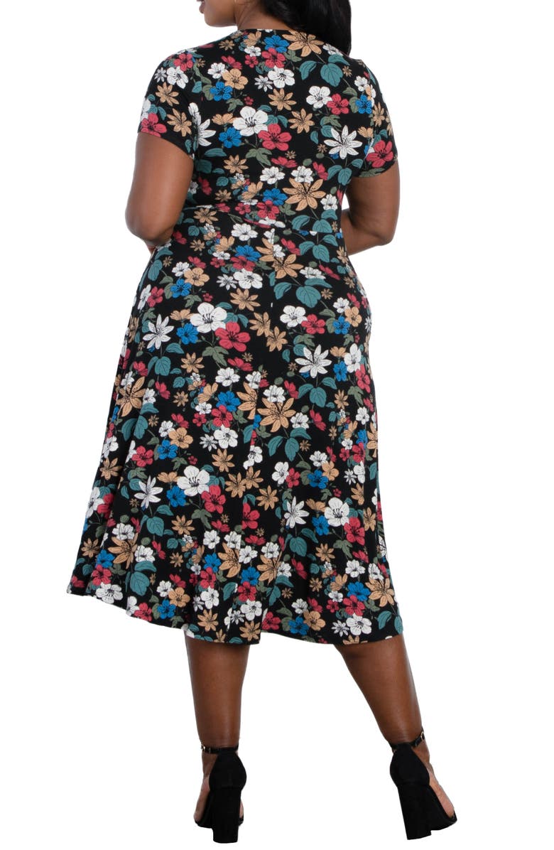 Kiyonna Farrah Wrap Dress, Alternate, color, 