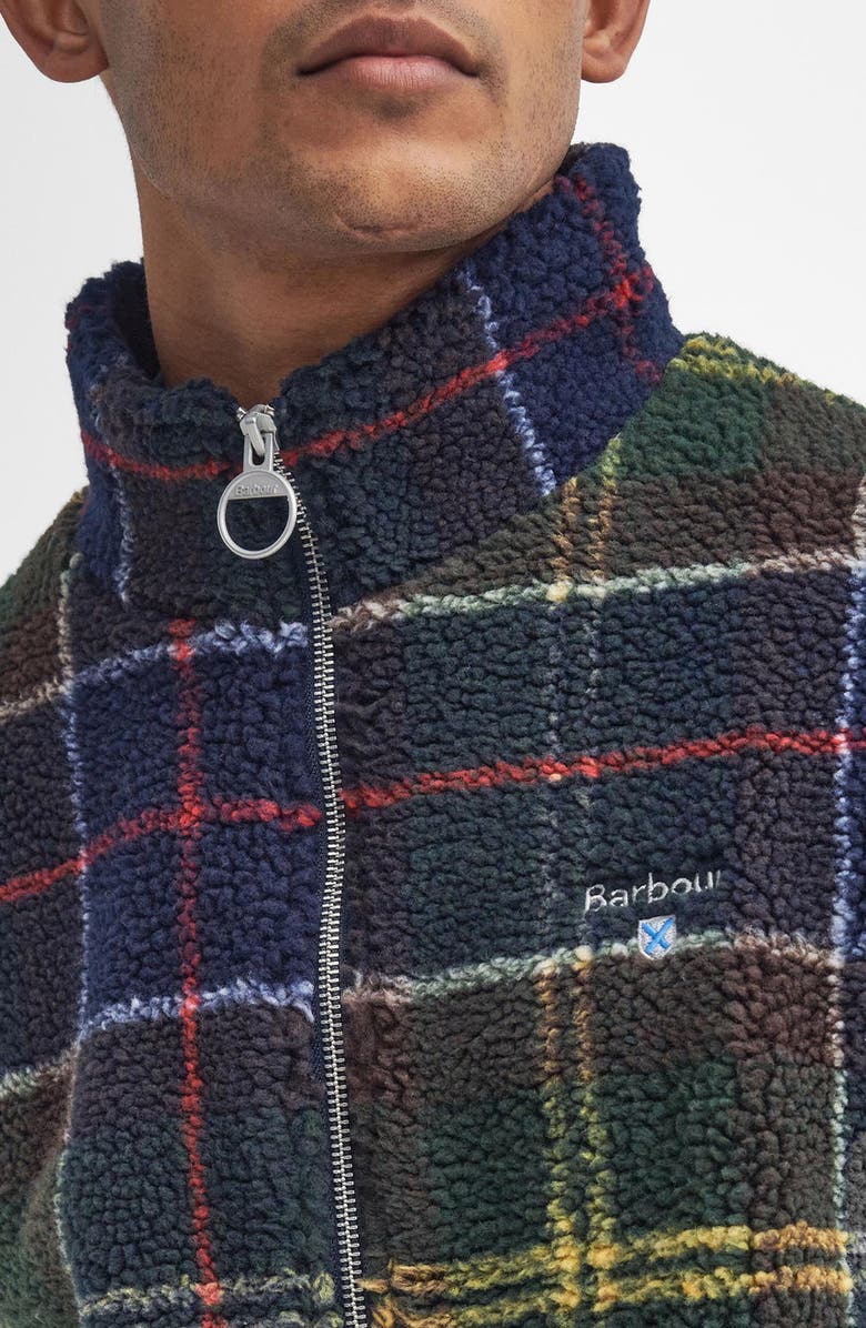 Barbour Tartan Faux Shearling Jacket, Alternate, color, Classic Tartan